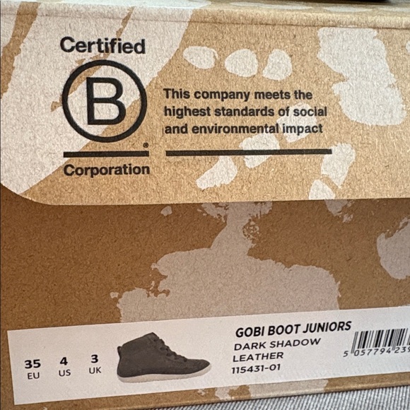 NIB [Vivobarefoot] Junior Gobi Boots High-Top Sneakers Youth EU 35 / US 4 - Picture 12 of 14